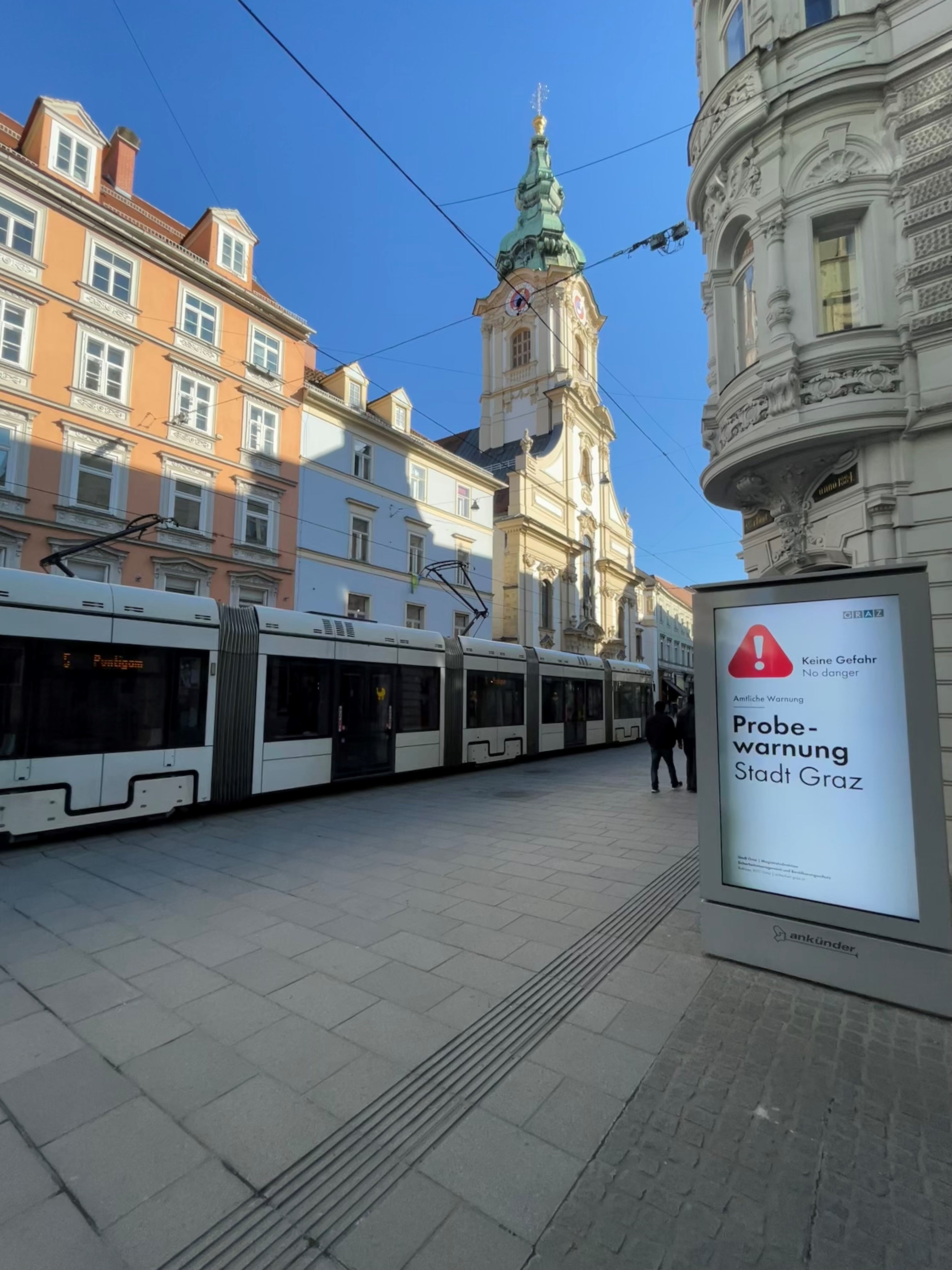 Pilotprojekt Digitale „Ankünder“Medien für Bevölkerungswarnung